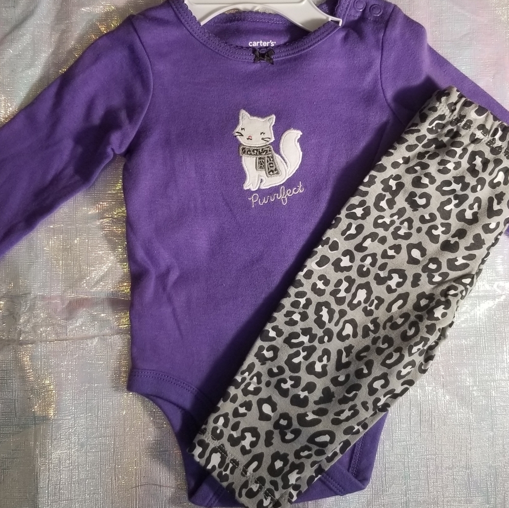 Purrfect baby's outfit